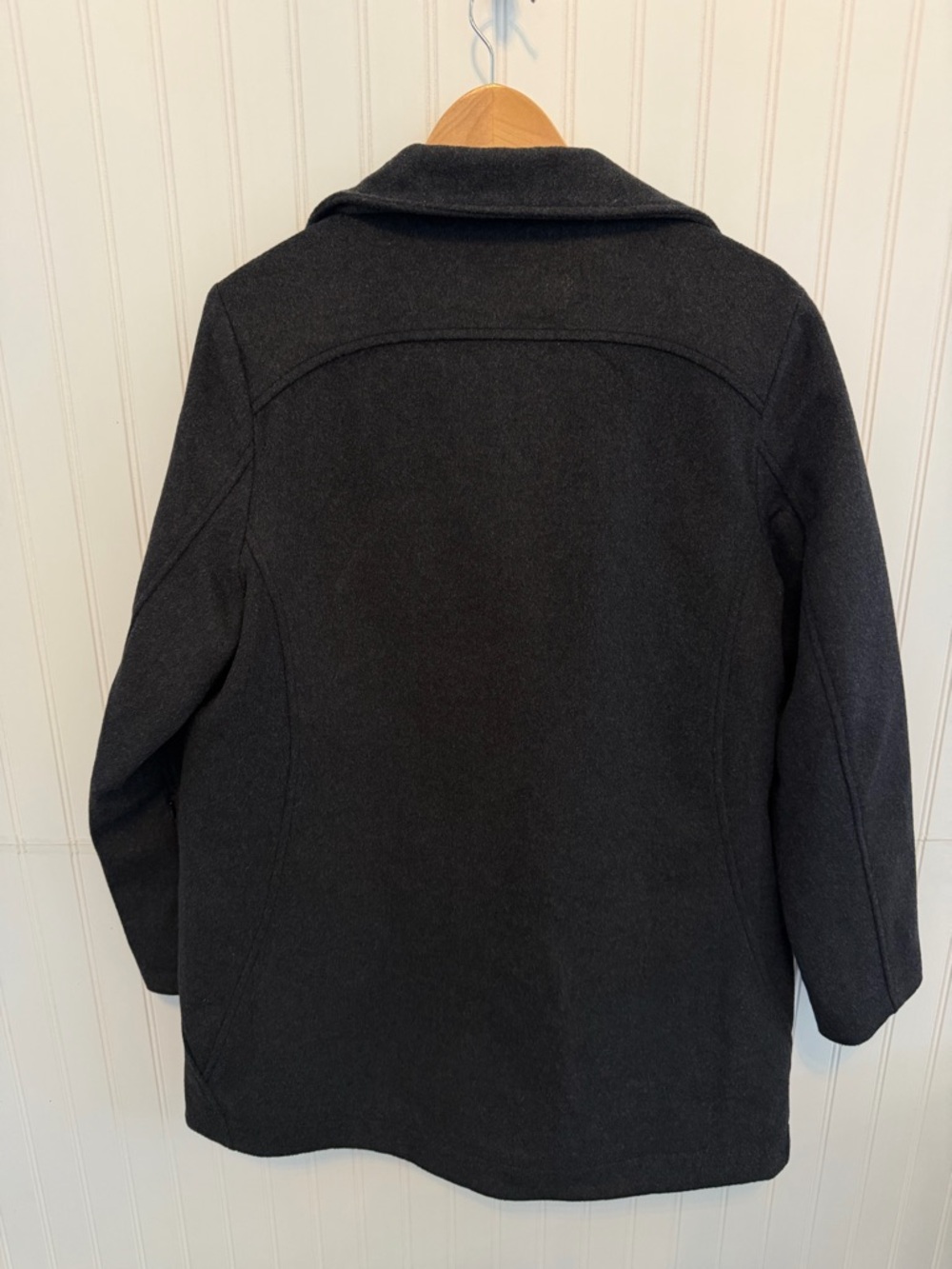 Pendleton Wool Coat Jacket Stripped Blanket  Lining Women’s Size Large Grey - Picture 6 of 6